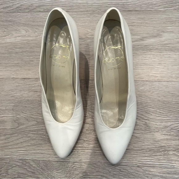 PALOMA Heels Pumps Pearl White | 6B Vintage​ - Picture 3 of 13